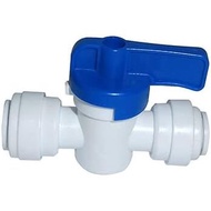 Food-Grade Quick Connector Push-In Tube Fitting,5/16" O.D. Equal Tube Shut off Ball Valve for Revers