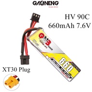 Gaoneng GNB HV 7.6V 660mAh 90C 2S Lipo Battery with XT30 Plug GNB6602S90AHV