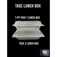 LUNCH BOX TAGE/BEKAS MAKANAN  TAKE AWAY/TAKEAWAY BOX TRANSPARENT/ TRANSPARENT MAKANAN/TRANSPARENT TA