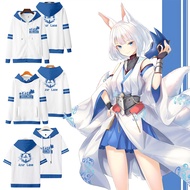 New Anime Azur Lane Kaga Zipper Hoodie Japanese Men's Fashion Women's Loose 3D Printing Sweater Unis