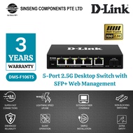 D-LINK DMS-F106TS 5-port 2.5G with 1-Port SFP+ Web Management Desktop Switch
