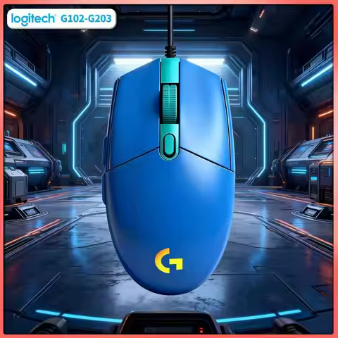 Logitech G102 Prodigy Wired Mouse HERO Sensor Technology 6 Customizable Keys RGB Lighting for Gamers