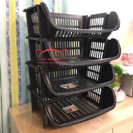 M1 M'sia Ready stock-1 Pcs Toyogo T8403 Stack-up Basket Stackable Visual Tray ( XL Landsacap shape)