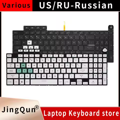 RU-US-SP RGB Backlit Laptop Keyboard For ASUS TUF FX507 FX507ZE FX507ZM FX507ZR FX507ZC FX517 FA507