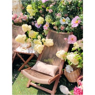 Recliner balcony small table and chair home leisure chair back rattan chair garden sofa chair outdoo