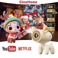 JY-H2 Projector Mini Portable Full HD1080P Android 12.0 Bluetooth Home Theater Gift For Family & Fri