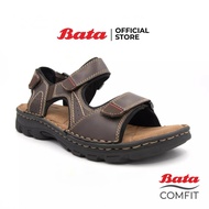 Bata Comfit MENS รองเท้าแตะ รองเท้ารัดส้นผู้ชาย สีน้ำตาล รหัส 8614791 Mensandal Fashion SUMMER