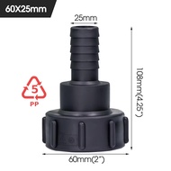 IBC Tank Barbed Connector IBC Tank Adapter Female Thread Adapter Water Tap Connectors Valve Replace
