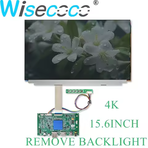 15.6 Inch 4K Removed Backlight Display 3840*2160 IPS LCD Laptop Display EDP 40 pins DP Controller Bo