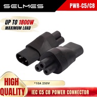 IEC C8 C5 Power Adapter Socket Power Connector For Power Supply  Printer Pc Desktop Camera -SELMES