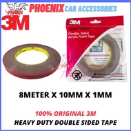 ORIGINAL 3M Tape 8 METER Super Heavy Duty Industrial Double sided ACRYLIC FOAM Tape For Industrial ,