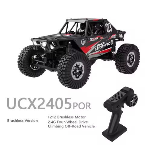 UDIRC UCX2405 1/24 Scale 4WD Brushless RC Rock Crawler RTR with LED Lights Mini Off-Road Climbing Ca