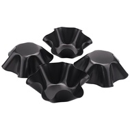 Large Non-Stick Fluted Tortilla Shell Pans Taco Salad Bowl Makers, Non-Stick Carbon Steel, Set Of 4 Tostada Bakers