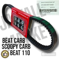 V-Belt Beat Carb Scoopy carb Beat 110 . Honda Genuine Vbelt w/ Free! FlyBalls!! Set Standard Size (o