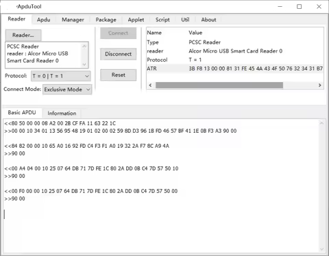 JCOP Manager Searcher Tool and APDU Commands Card Tool for J2A040 40K JCOP31-72K J3H081 J3R150 J3R14