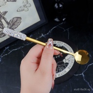 Creative gold Small Round Spoon Stainless Steel Spoon Western Restaurant Exquisite Dinner Spoon Coff