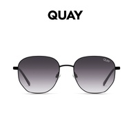 QUAY AUSTRALIA Big Time Polarized black/smoke Round Sunglasses