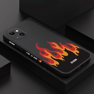 Fierce Fire Soft Silicone Phone Case For iPhone 15 14 12 11 13 Pro Max 14 Plus 12 13 Mini 7 8 Plus X