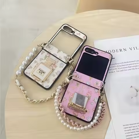 Perfume Bottle Bracke Case For Samsung Galaxy Z Flip6 Case Z Flip5 Z Flip4 Z Flip7 3 Moto Razr50 ult