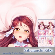 Dakimakura Anime Sakurauchi Riko Love Live Sunshine!! Double Sided Print Pillowcase Life Size Body Pillow Cover