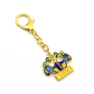 3 Jewels Prosperity Feng Shui Bat Amulet Keychain - For #6 Heavenly & #8 Wealth Star - Mentor, Windf