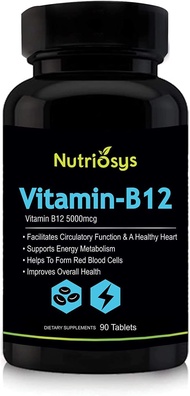 Nutriosys Vitamin B12 5000mcg - 90 Tablets