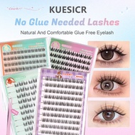 Glue-free eyelash extension no need glue self Adhesive Eyelashes Eyelash Extensions BQI tweezers