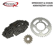 SPROCKET & CHAIN (428X112/39T)LC135 / (428X114/39T)LC135 NEW / (428X120/37T)Y125Z / (428X120/40T)Y12