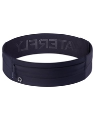 WATERFLY Running Belt Belt Bag Waist Bag Running Bag for Running Jogging Men Women, black