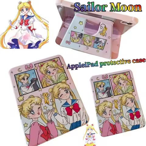 Sailor Moon iPad Case Cute and Stylish Cartoon Personalized Unisex iPad 11 Pro Tablet Cover Air 7/6/