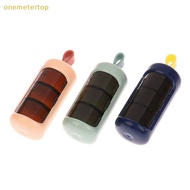 Onemetertop Mini Portable Pill Box Medicine Compact Sealed Box 3 Compartments Pill Storage Box Pill Organizer Travel Medicine Organizer Box SG