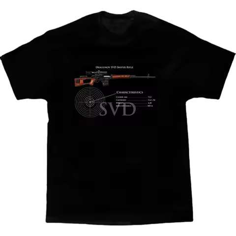 Russian Soviet SVD Dragunov Sniper Rifle T-Shirt. Summer Cotton Short Sleeve O-Neck Mens T Shirt New