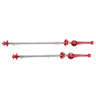 2Pcs Lixada Ultralight Quick Release Titanium Skewers for MTB Road Bike (red)