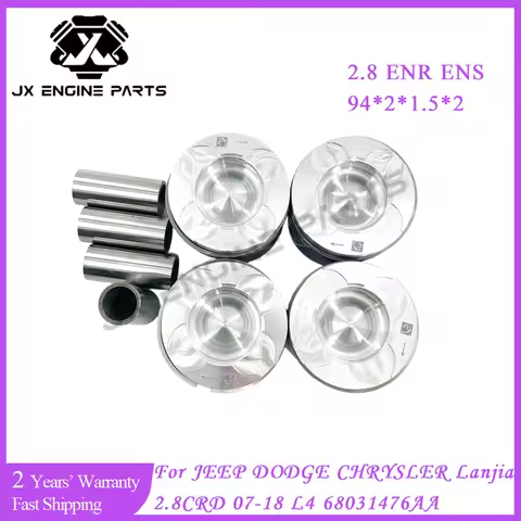 ENR ENS Engine Piston & Piston Ring Set For JEEP 2.8 CRD CHEROKEE LIBERTY WRANGLER DODGE NITRO CHRYS