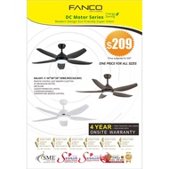 (Special promotion installation) Fanco Galaxy -5 DC Motor Ceiling Fan with 24W LED and Remote Control
