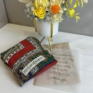 【赫蒂國際精品】 YSL 聖羅蘭 經典復古絲巾 vintage