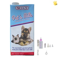 Cosi Pets Milk Lactose Free For Dogs Cats Rabbits 1Liter (1L) with Nursing or Milk Bottle