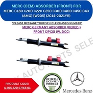 MERC GENUINE ELECTRIC ABSORBER (FRONT) (2PCS) FOR MERC C180 C200 C220 C250 C300 C400 C450 C43 (AMG) 