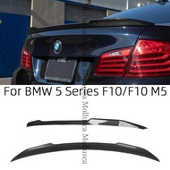 For BMW 5 Series F10 F18/F10 M5 Sedan CS Style Carbon fiber Rear Spoiler Trunk wing 2009-2017 FRP h