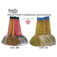 Hand Made Broom / Rattan handle broom Paddy broom penyapu jerami Penyapu Jerami / Paddy Sweep Broom