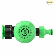 JUSTO Mechanical Watering Timer, 3/4 Inch Female Thread 2 Hour Garden Hose Timer, Durable Green Plas