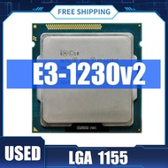 ใช้เกือบใหม่ Intel Xeon E3 1230 V2 E3-1230V2 3.3GHz SR0P4 8M Quad Core LGA 1155 E3 1230V 2เดสก์ท็อปเซอร์เวอร์โปรเซสเซอร์ซีพียูซีรีย์ V2 Xeon