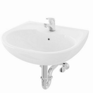 PUTIH Toto - TOTO LW236CJ Hanging Sink White BODY ONLY/Lavatory 1 Tap Hole