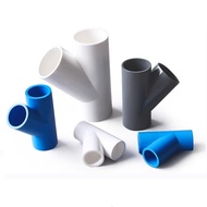 1pc PVC Tee Connectors Y Type 3 Way Joint Garden Irrigation Hose Adapter PVC Pipe Fittings Hydroponi