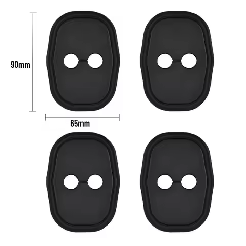 For PEUGEOT e-208 2020-2024 Car Door Shock Absorber Door Lock Protector Silicone Auto Door Lock Latc