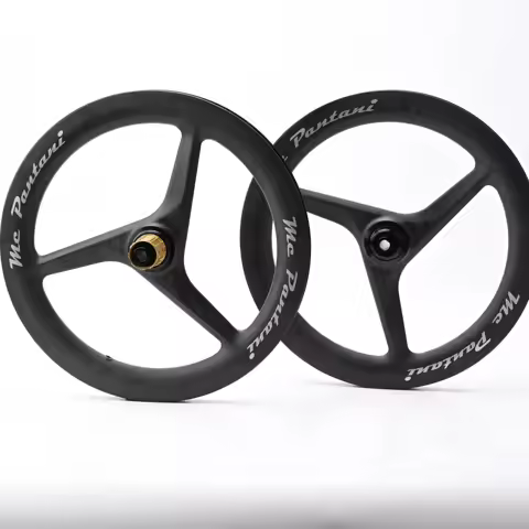 McPantani For JAVA NEO 16inches 349 Carbon Wheel Thru Axle DISC Brake For Brompton Folding Bicycle 7