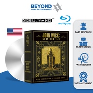 John Wick Chapters 1-3 Exclusive Stash Steelbook Collection [4K Ultra HD + Bluray]