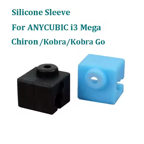 5pcs E3D Heated Block Silicone Sock For ANYCUBIC I3 Mega Chiron Kobra/ Kobra Go Heating Block Silico