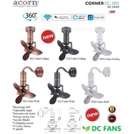 ACORN CORNER FAN DC-360- WALL / CEILING MOUNTED