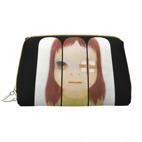 Japanese Cartoon Manga Yoshitomo Nara Cosmetic Bag Women Fashion Large Capacity Makeup Case Beauty S